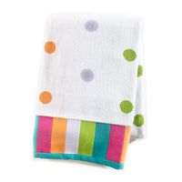 Trampoline Dot Bath Towel - White