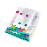 Trampoline Dot Bath Towel - White