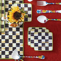 Courtly Check Cork Back Coasters- Set of 4