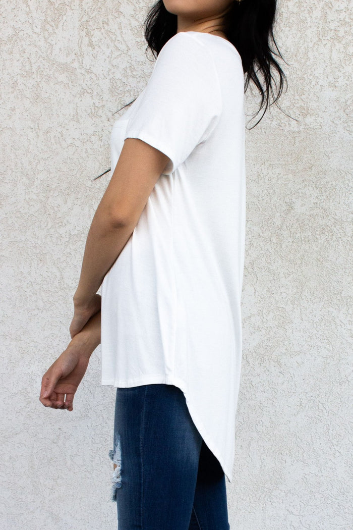 V-neck Pocket Tee