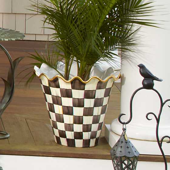 Courtly Check Jumbo Flower Pot