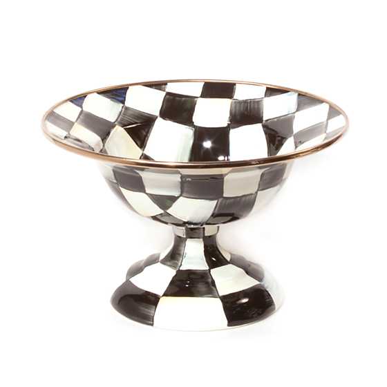 Courtly Check Enamel Compote- Small