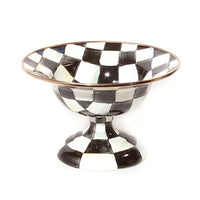 Courtly Check Enamel Compote- Small