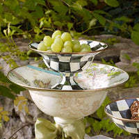 Courtly Check Enamel Compote- Small