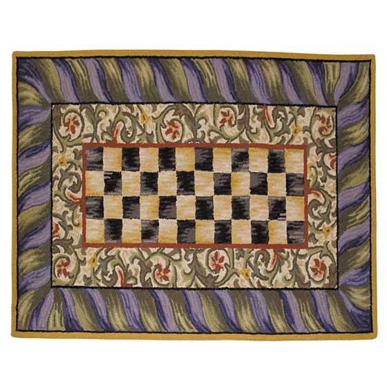 Courtly Check Rug - 3' x 5' - Purple & Green