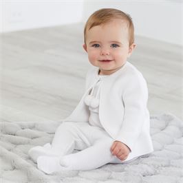 White Pom Pom 2 Piece Set