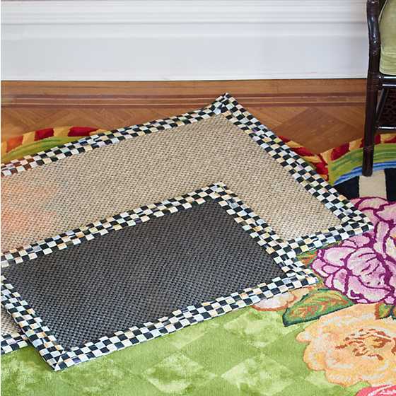 Courtly Check Black Sisal Rug - 2' x 3'