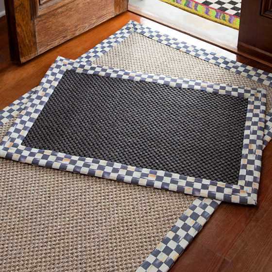 Courtly Check Black Sisal Rug - 2' x 3'