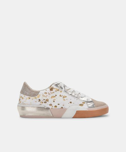 Zine Sneakers in Dune Metallic Calf Hair – Rosegate
