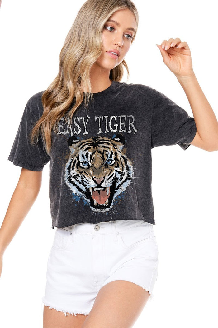 Easy Tiger Cut Off Graphic Tee