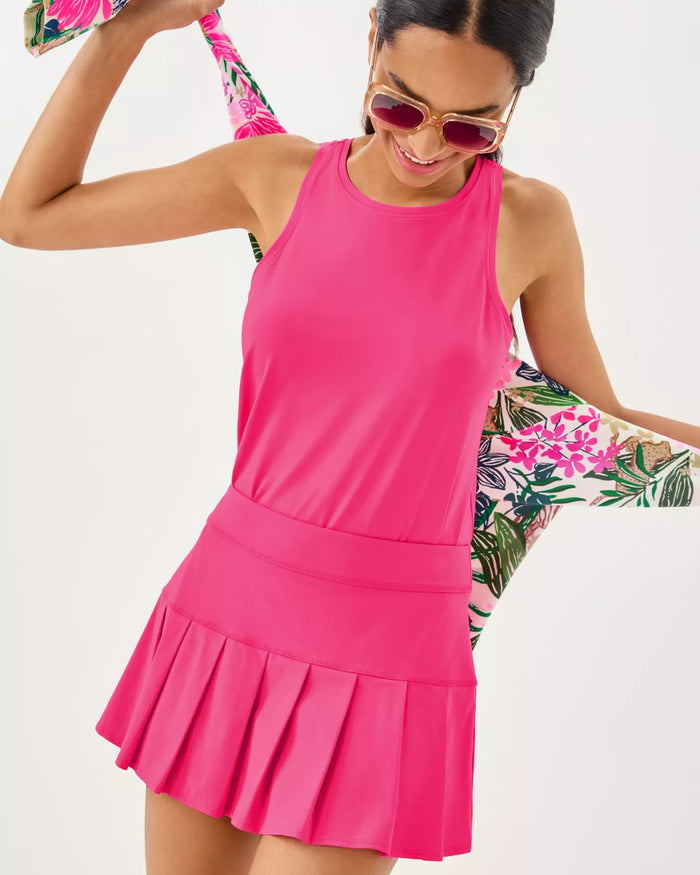 UPF 50+ Luxletic Freesia Pleated Skort