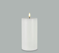 CANDLE PATRIA 3D LED WHITE 6" PILLAR