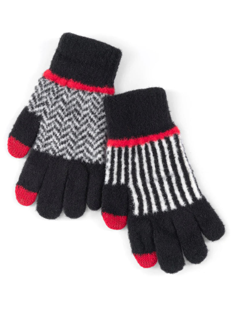 BOWIE TOUCHSCREEN GLOVES, BLACK