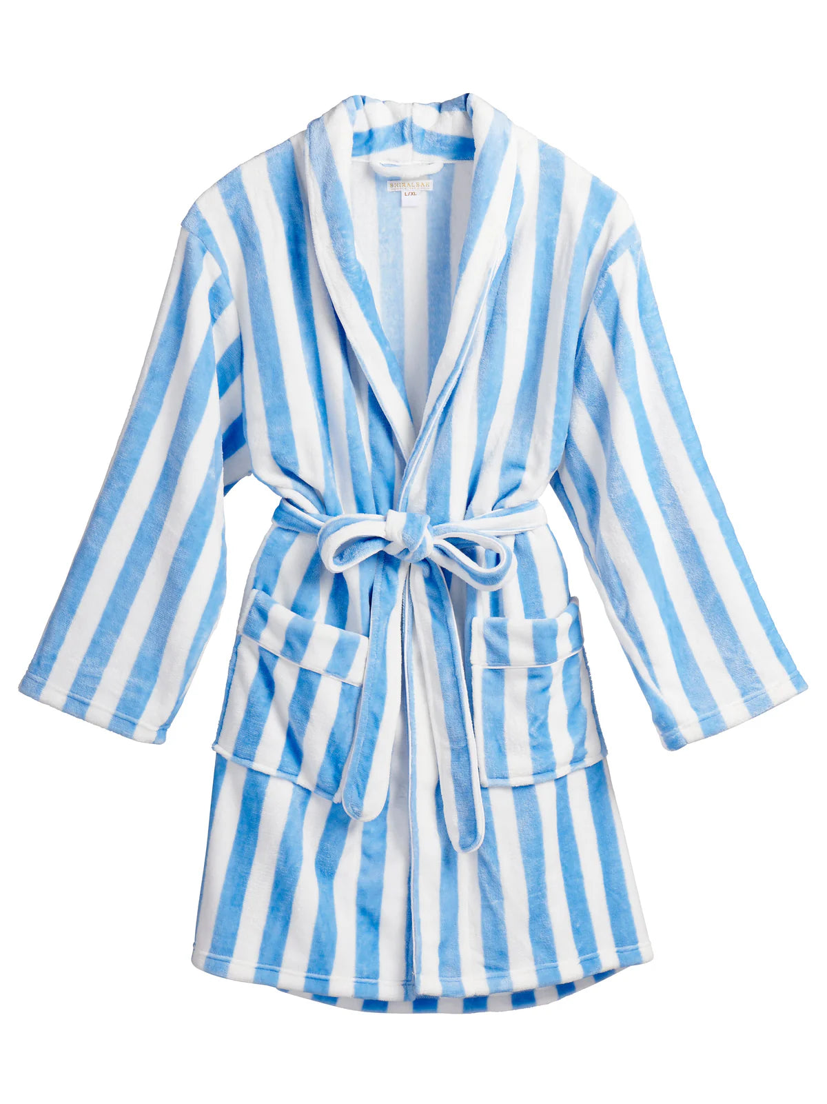 Helena Stripe Robe, Sky