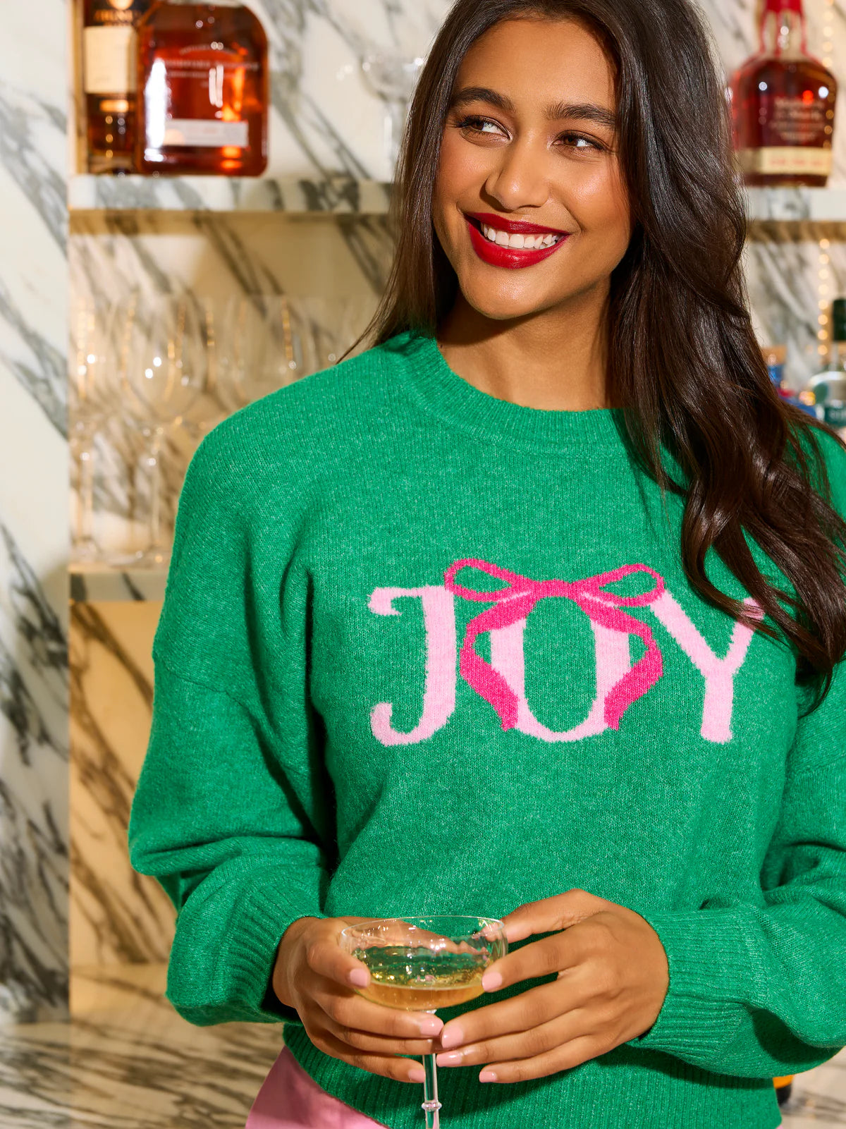 "Joy" Sweater, Green