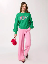 "Joy" Sweater, Green