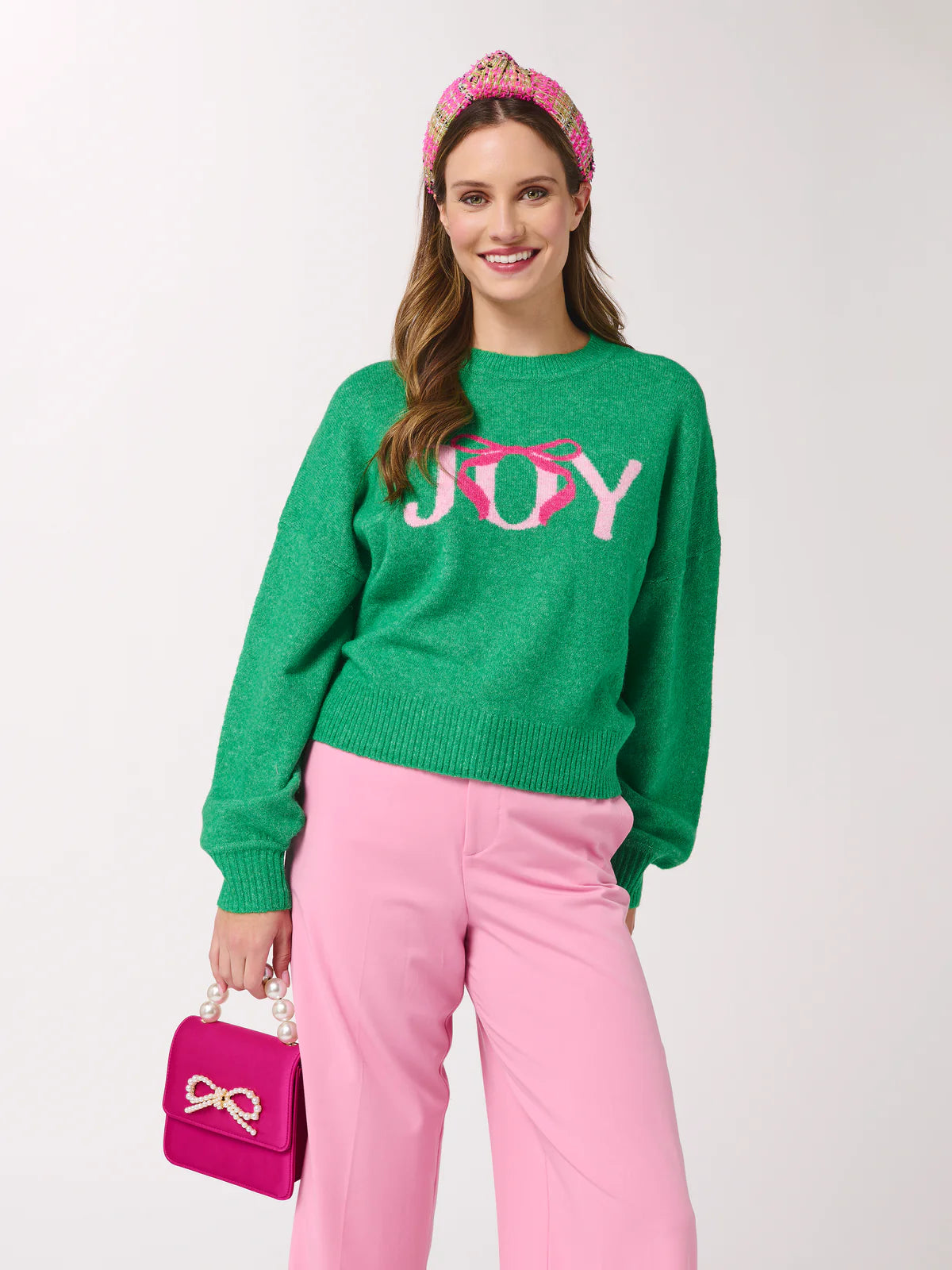 "Joy" Sweater, Green
