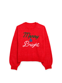 "Merry & Bright" Sweater, Red