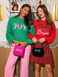 "Joy" Sweater, Green