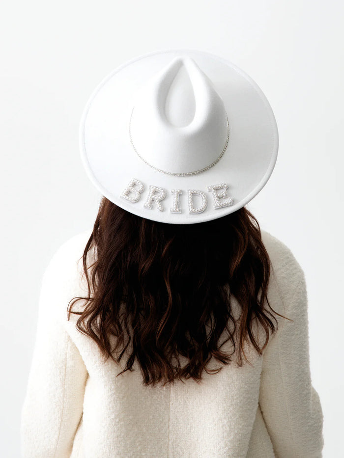 "Bride" Brimmed Hat, Ivory