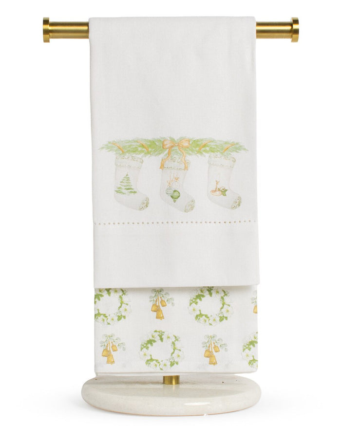 Amaryllis Stocking Hand Towels (set of 2)