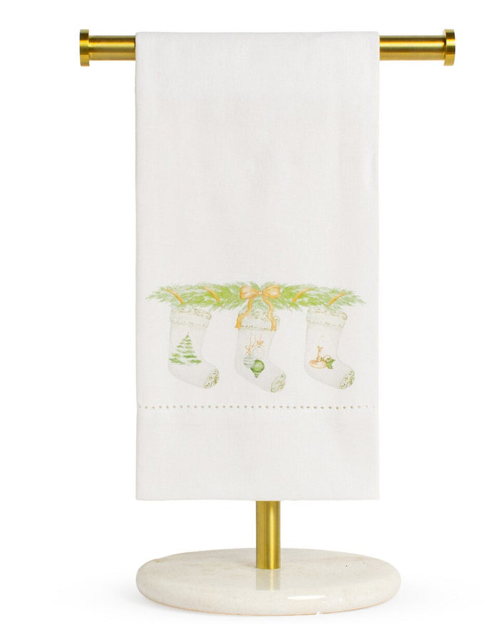 Amaryllis Stocking Hand Towels (set of 2)