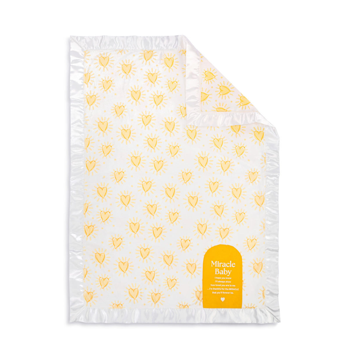 Miracle Baby Sunshine Hearts Blanket - 30x40in