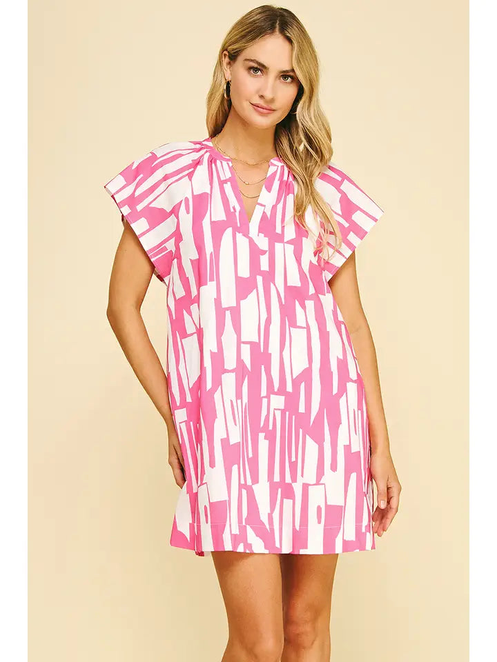 Print Mini Tunic Dress