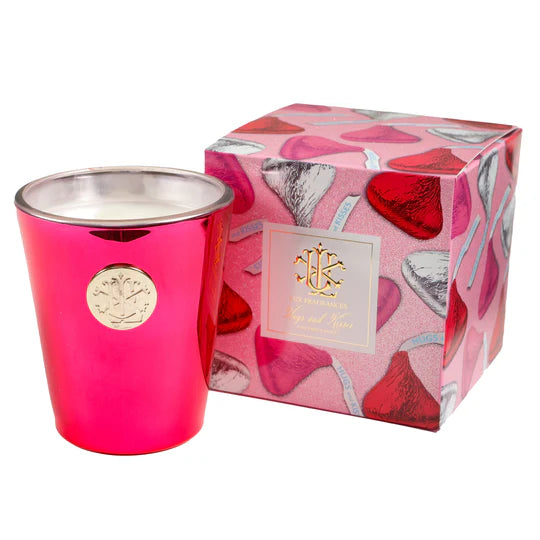 Hugs and Kisses 8 oz Designer Box Candle