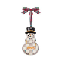 Sterling Check 2025 Snowman Ornament