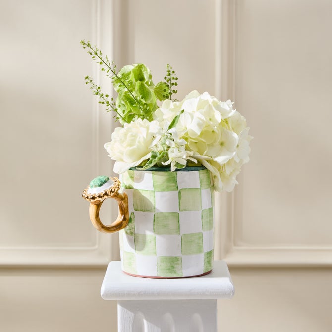 Lucky Clover Ring Ceramic Mug