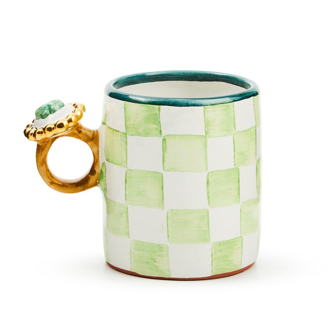 Lucky Clover Ring Ceramic Mug