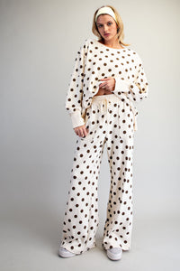 Mineral Washed Polka Dot Sweatpants