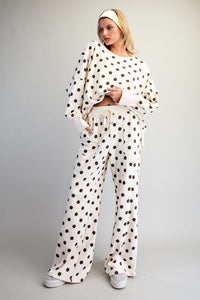 Mineral Washed Polka Dot Sweatpants