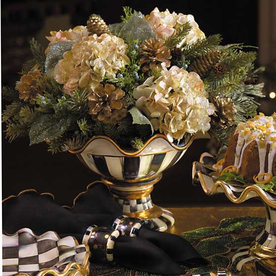 Courtly Check Ceramic Compote