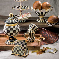 Courtly Check Ceramic Compote