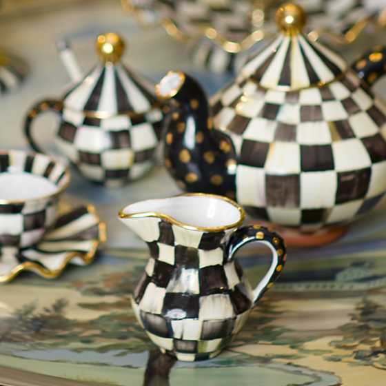 Courtly Check Ceramic Creamer