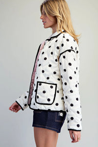 Polka Dot Quilted Jacket