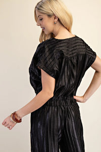 Round Neck Short Sleeves Crop Top
