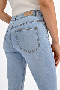 Ladies Light Denim Wide leg Jeans