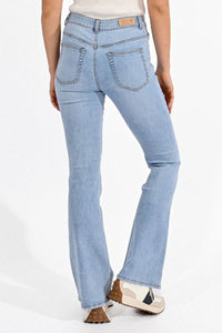 Ladies Light Denim Wide leg Jeans