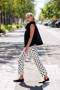 Flare Crop Dot Pants
