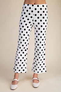 Flare Crop Dot Pants