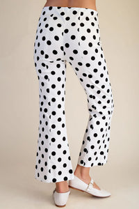 Flare Crop Dot Pants