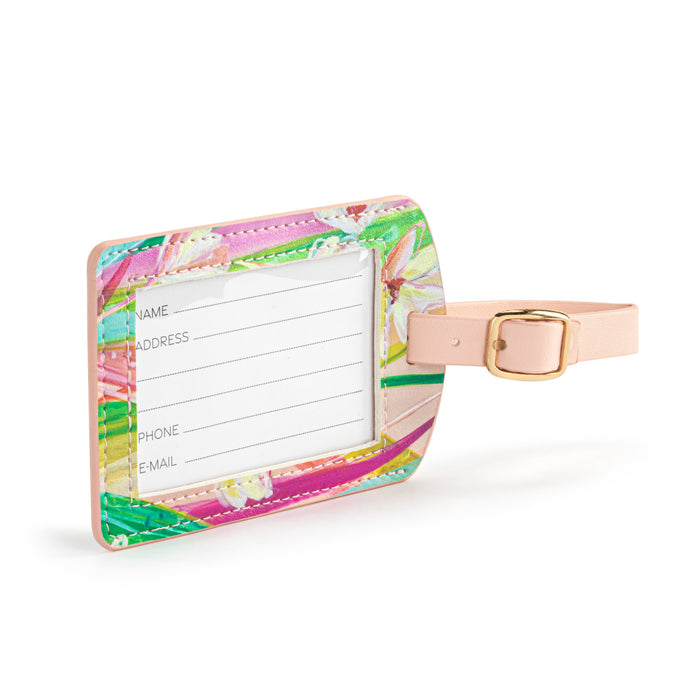 Floral Luggage Tag