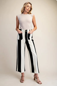 Colette Cropped Wide-Leg Stretch Pants
