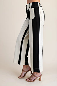 Colette Cropped Wide-Leg Stretch Pants