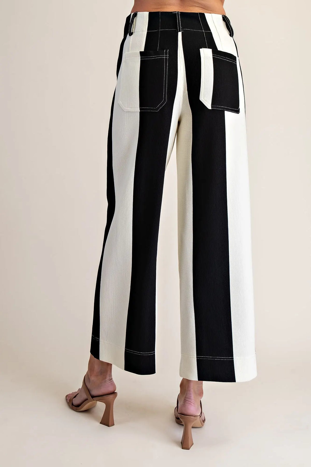 Colette Cropped Wide-Leg Stretch Pants