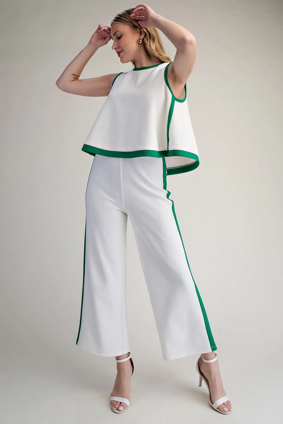 High Waist Elastic Band Pants