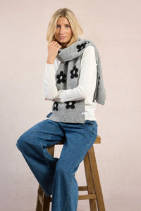 Floral Print Cotton Scarf